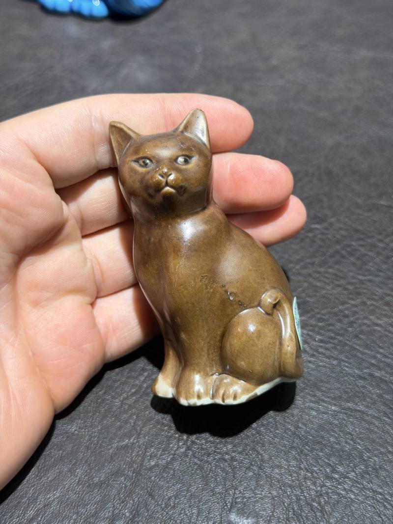 解放初期 猫塑像摆件一组4件 - 图8