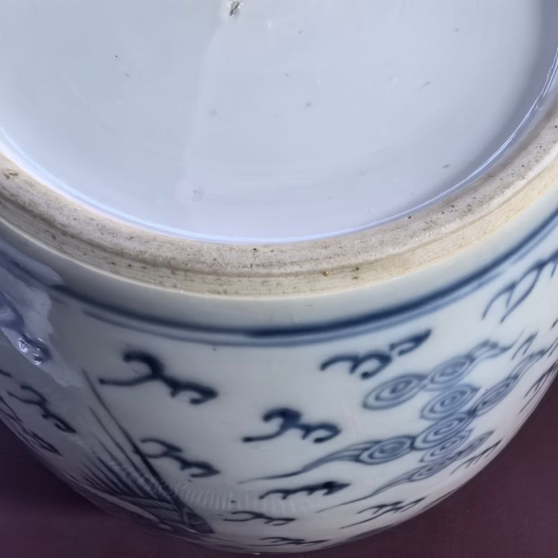 清雍正 青花云龙纹罐 - 图13