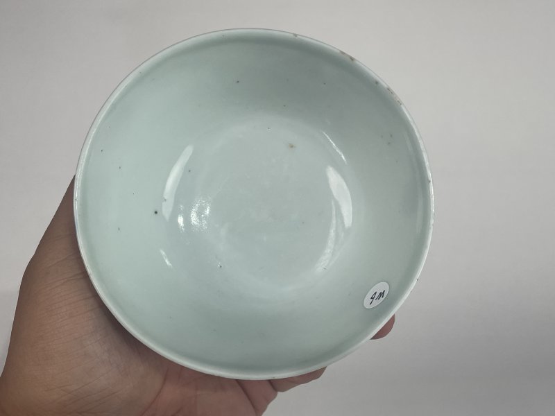 民国 青花荷花图碗 - 图6