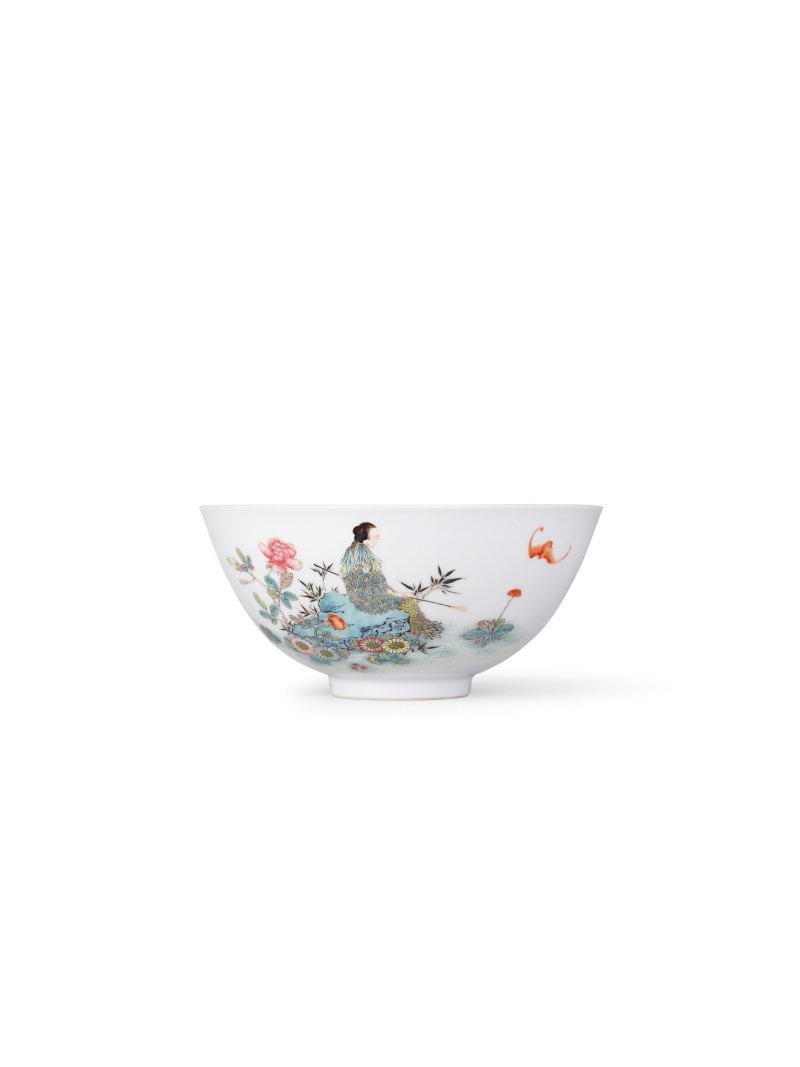 A fine and extremely rare famille-rose ‘King of Medicine’ bowl, Mark and period of Yongzheng | 清雍正　粉彩藥王圖盌　《大清雍正年製》款