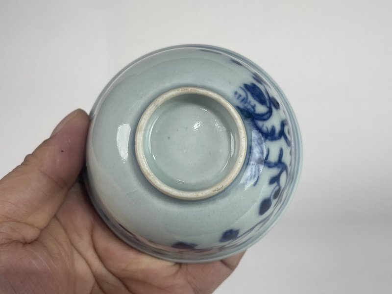 清中期 青花花卉纹杯 - 图6