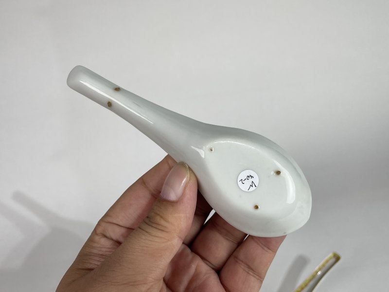 民国 粉彩皮球花纹勺四把 - 图5