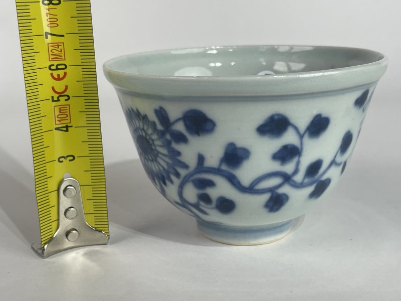 清中期 青花花卉纹杯 - 图8