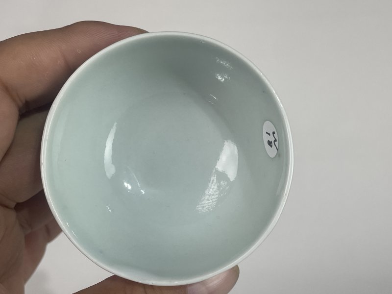 清晚期 青花花卉纹杯 - 图5