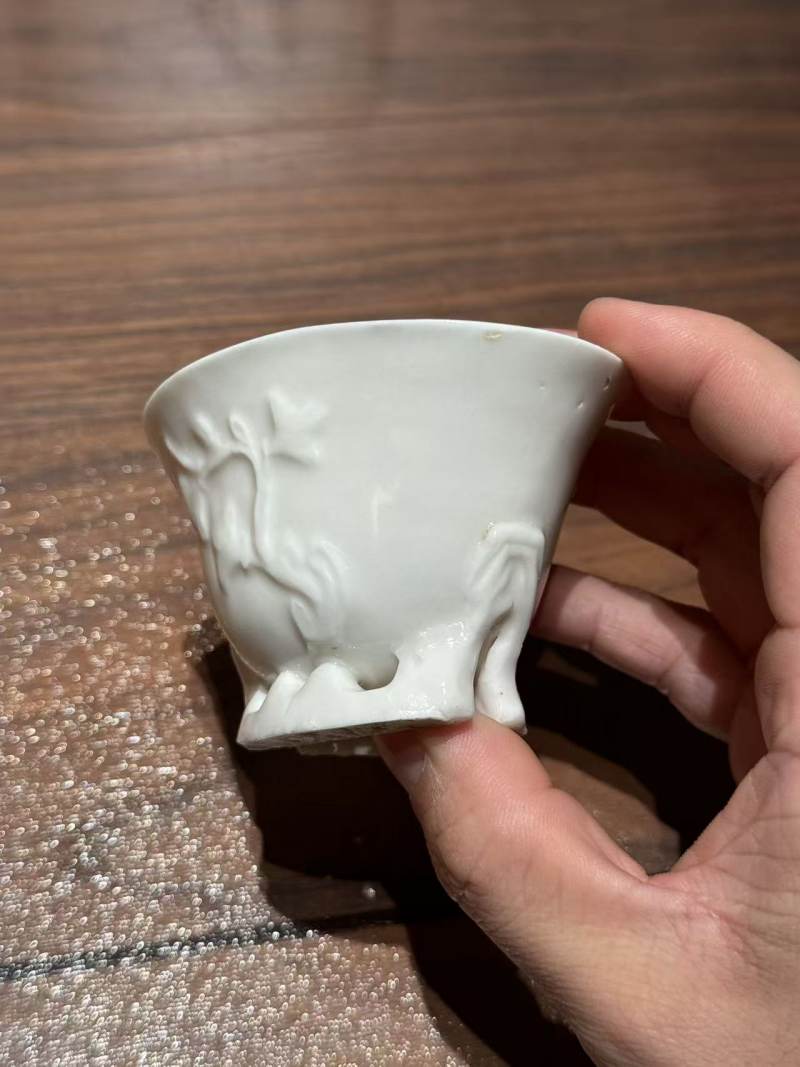 清 德化兰花杯 - 图5
