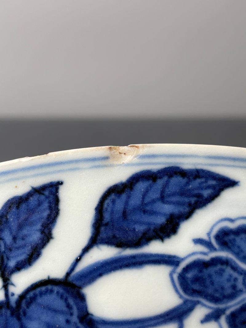 清雍正 仿宣窑青花花果纹盘 - 图28