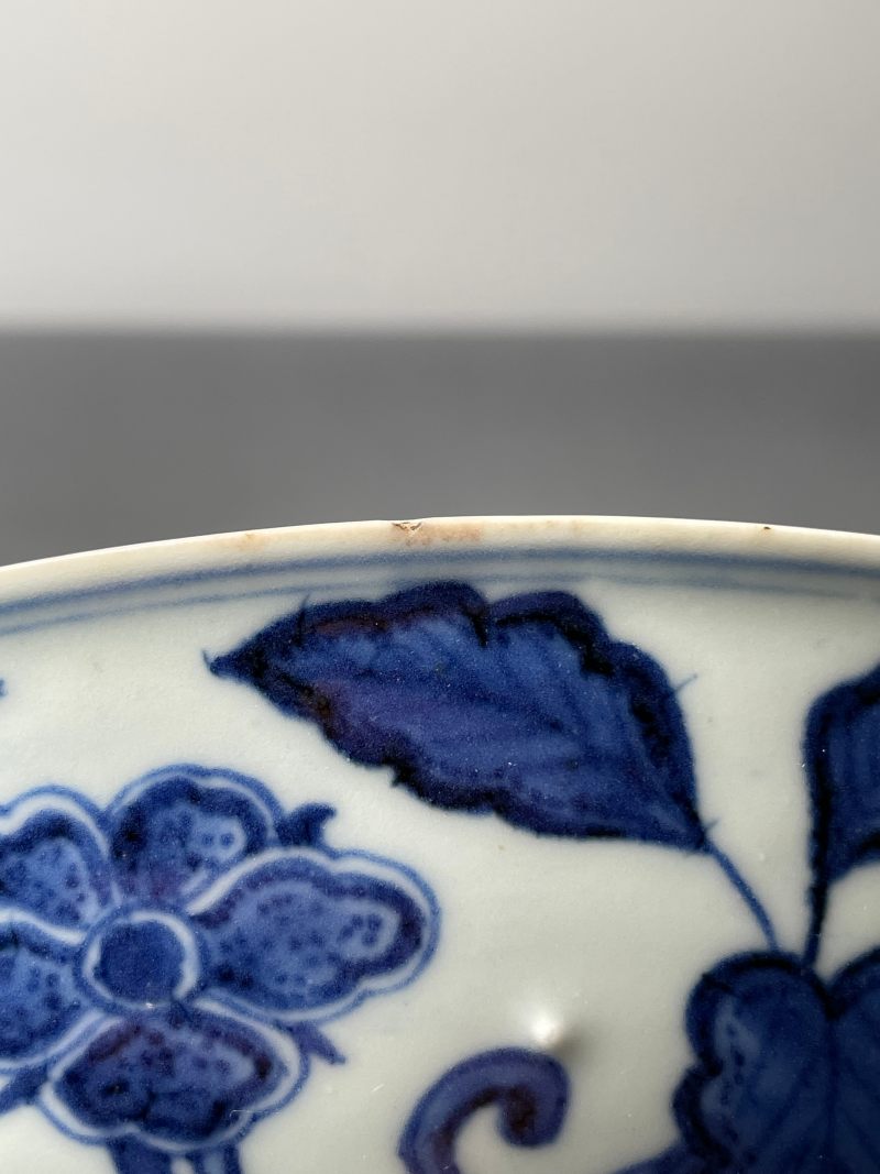 清雍正 仿宣窑青花花果纹盘 - 图29