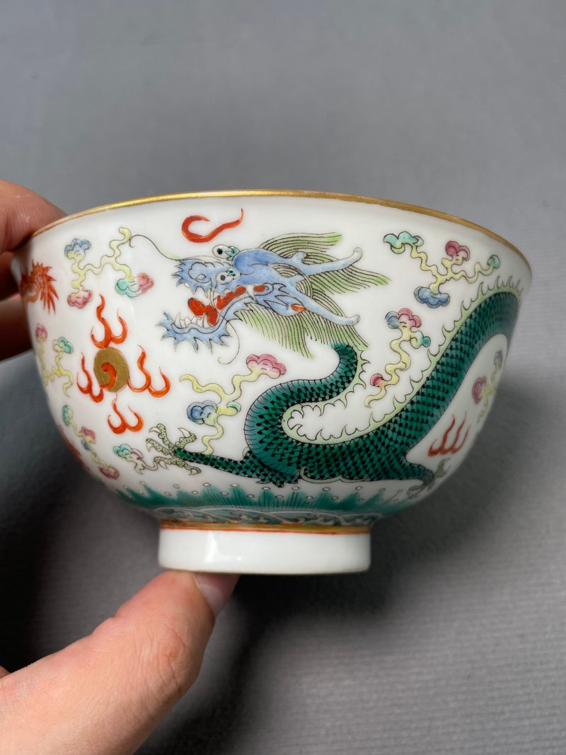 清光绪 粉彩云龙纹茶圆 - 图11