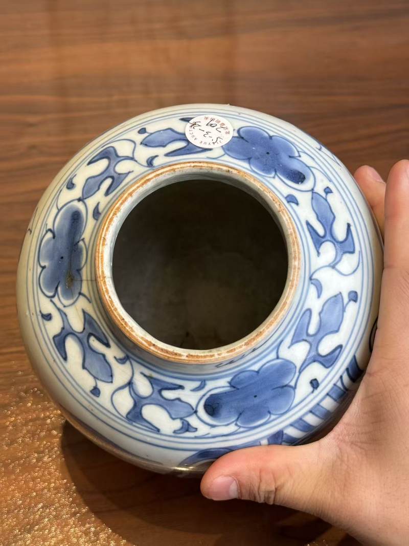 明天启 青花五子登科故事罐 - 图9