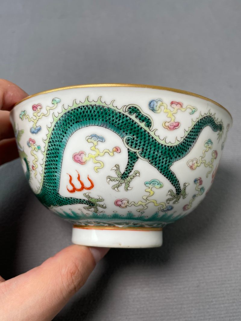 清光绪 粉彩云龙纹茶圆 - 图13