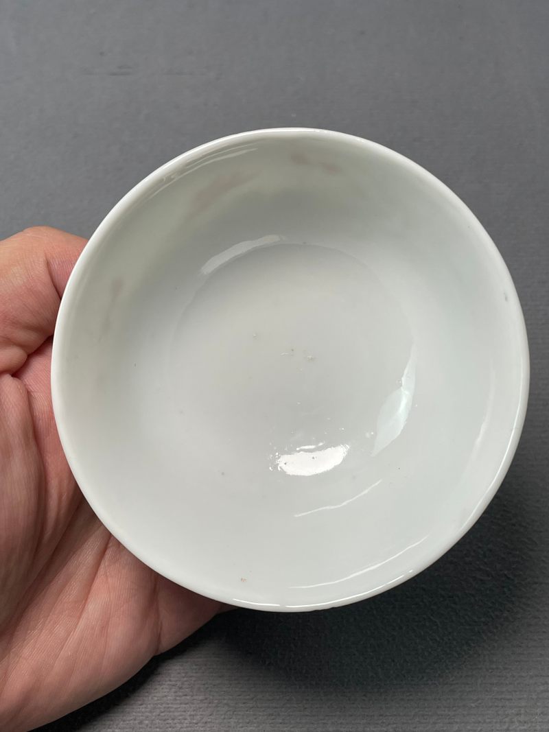 民国 粉彩花卉茶圆 - 图3