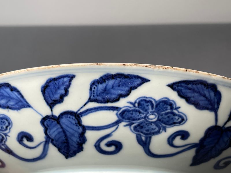 清雍正 仿宣窑青花花果纹盘 - 图33