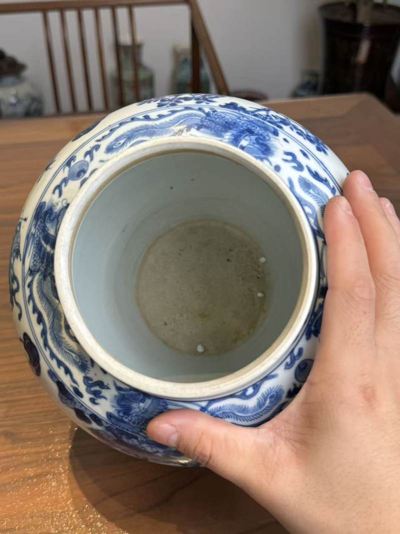 清康熙 青花四美图罐 - 图10