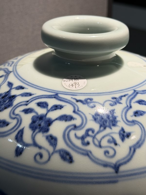 现代 青花折枝瑞果纹大梅瓶 - 图9