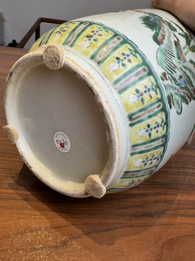 清晚期 五彩郭子仪祝寿棒槌瓶 - 图10