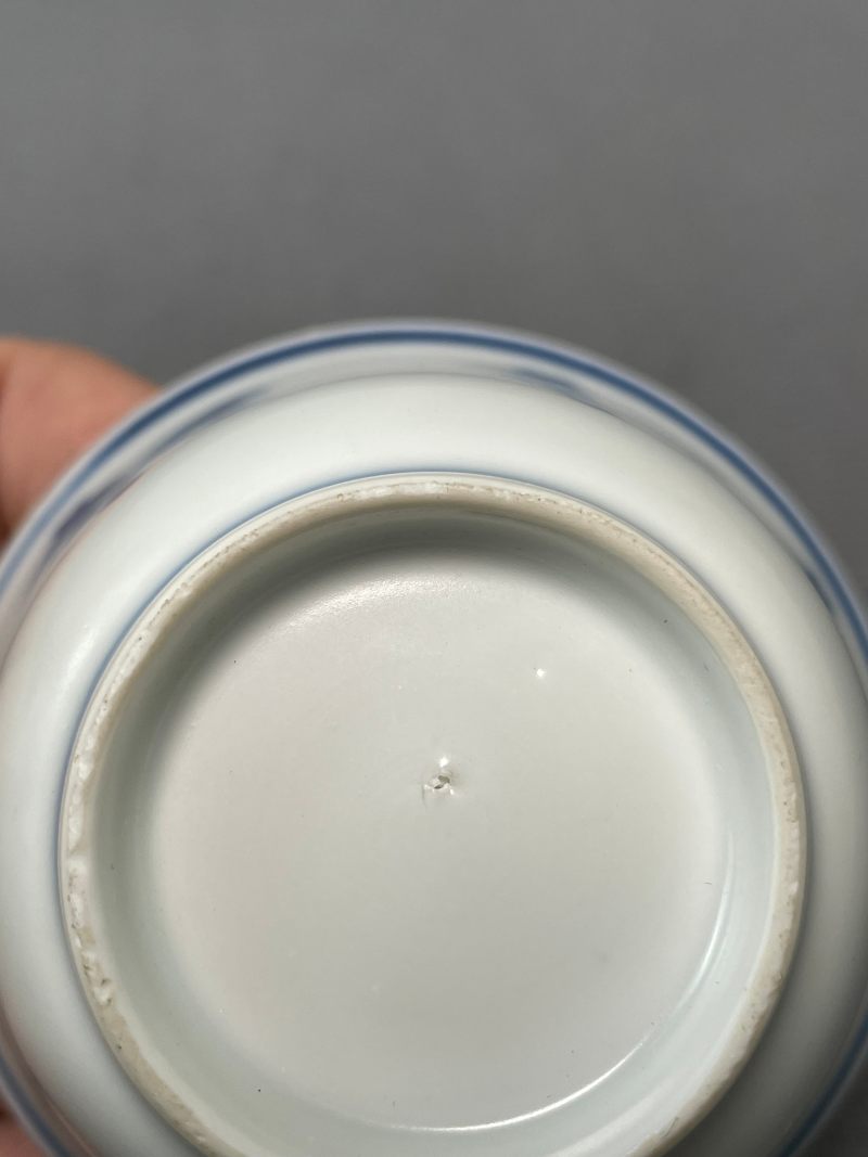 清康熙 青花骏马图杯碟一套 - 图30