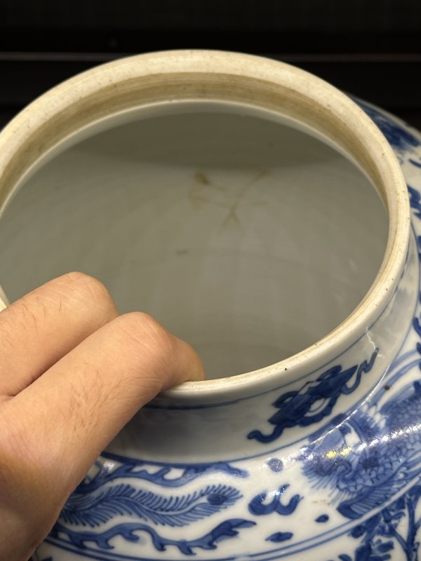 清康熙 青花四美图罐 - 图13