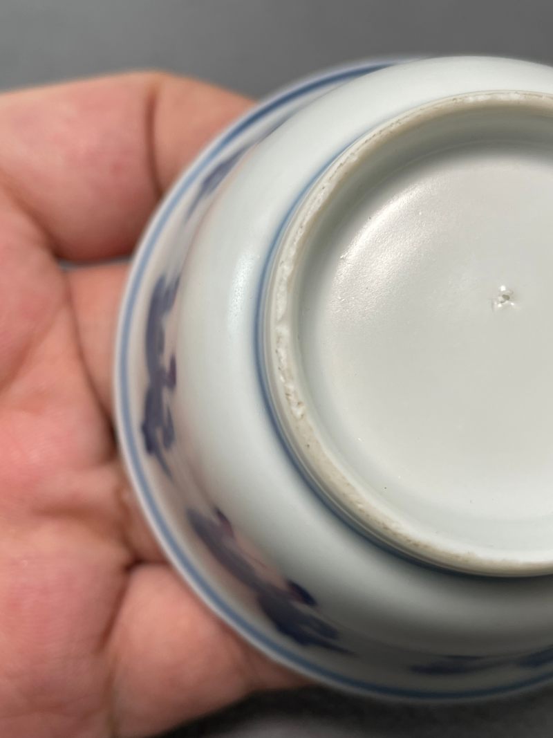 清康熙 青花骏马图杯碟一套 - 图31