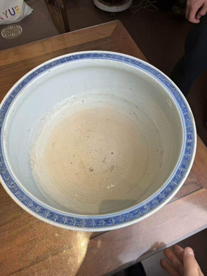 清嘉庆 青花嘉庆二年三足香炉 - 图7