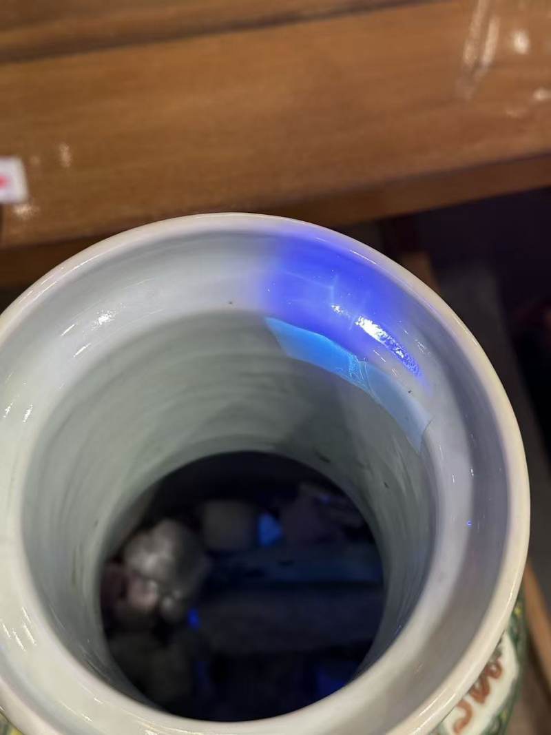 清晚期 五彩郭子仪祝寿棒槌瓶 - 图12