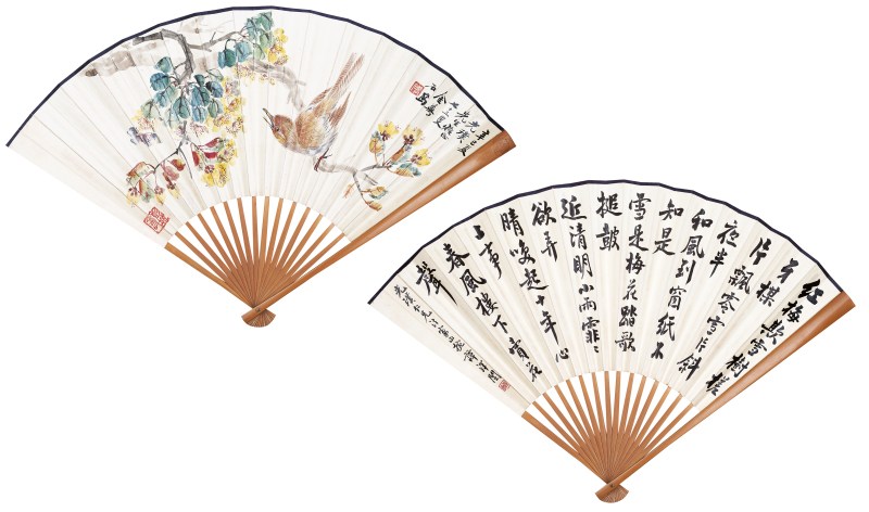 金梦石 花鸟、谭泽闿 行书