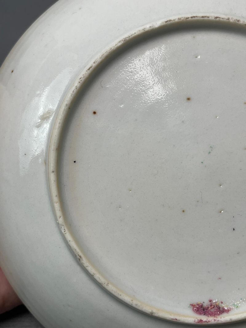 清道光 广彩杯碟一套 - 图13