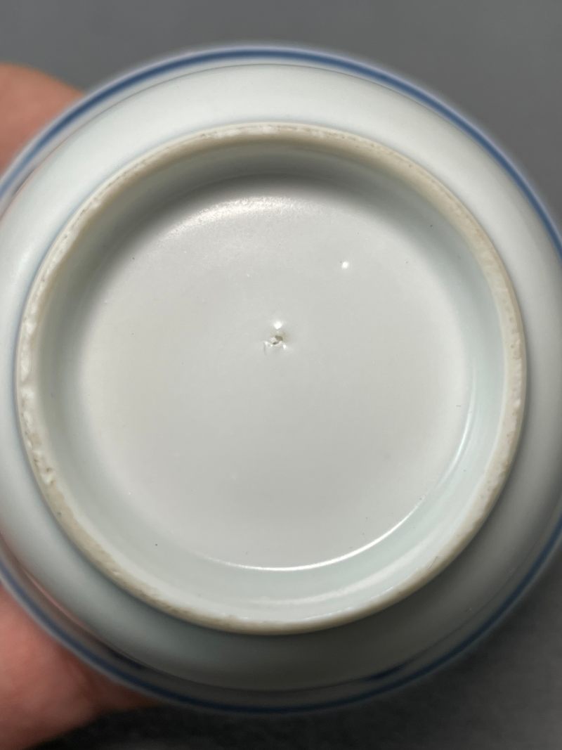 清康熙 青花骏马图杯碟一套 - 图33