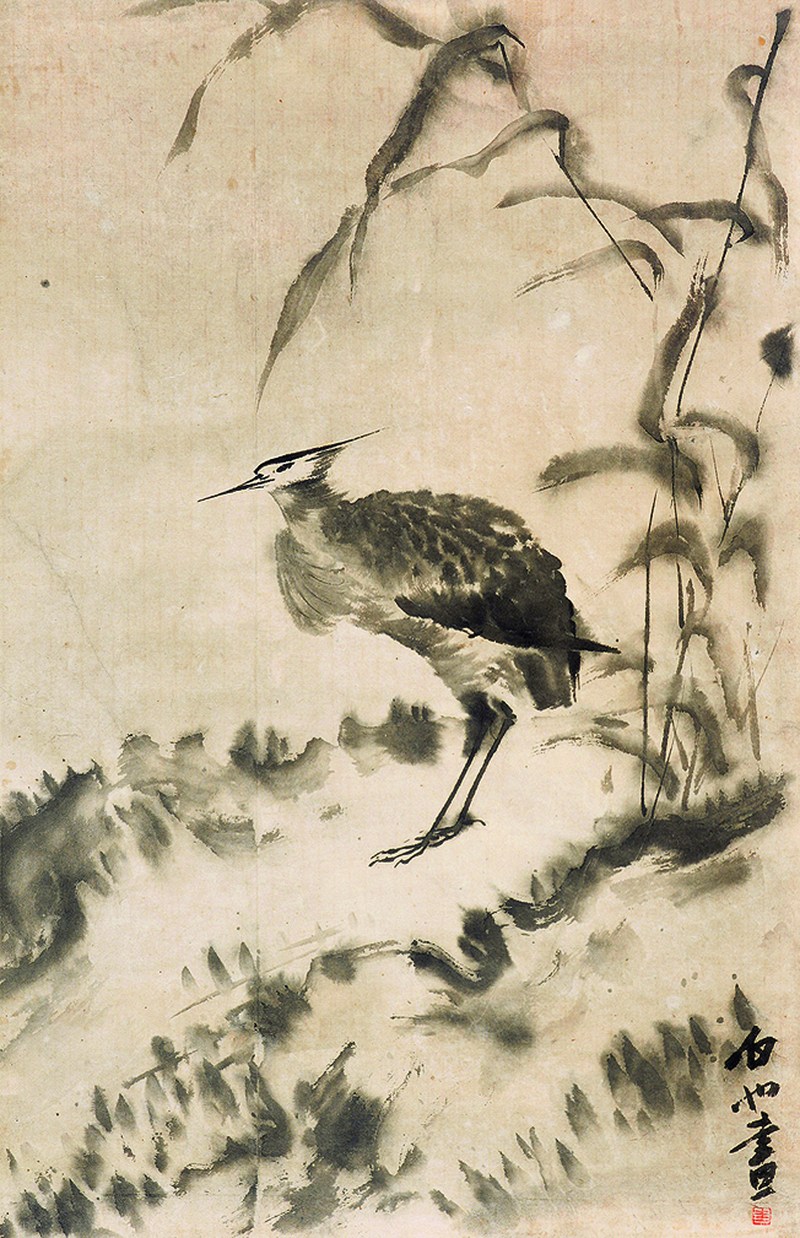 滕白也 花鸟轴 - 图1