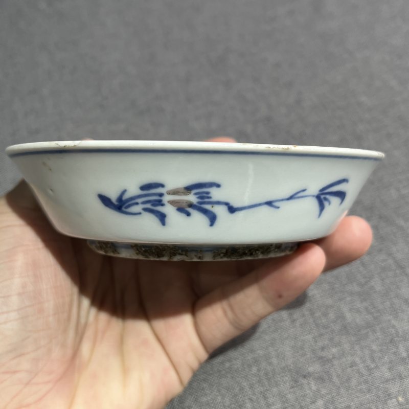 明天启青花釉里红鱼藻纹洗 - 图6