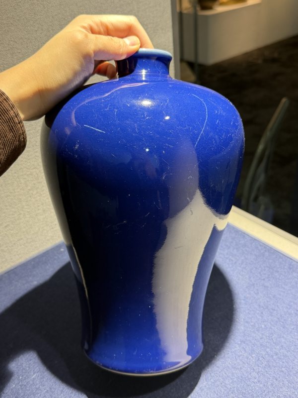 现代 蓝釉梅瓶 - 图6