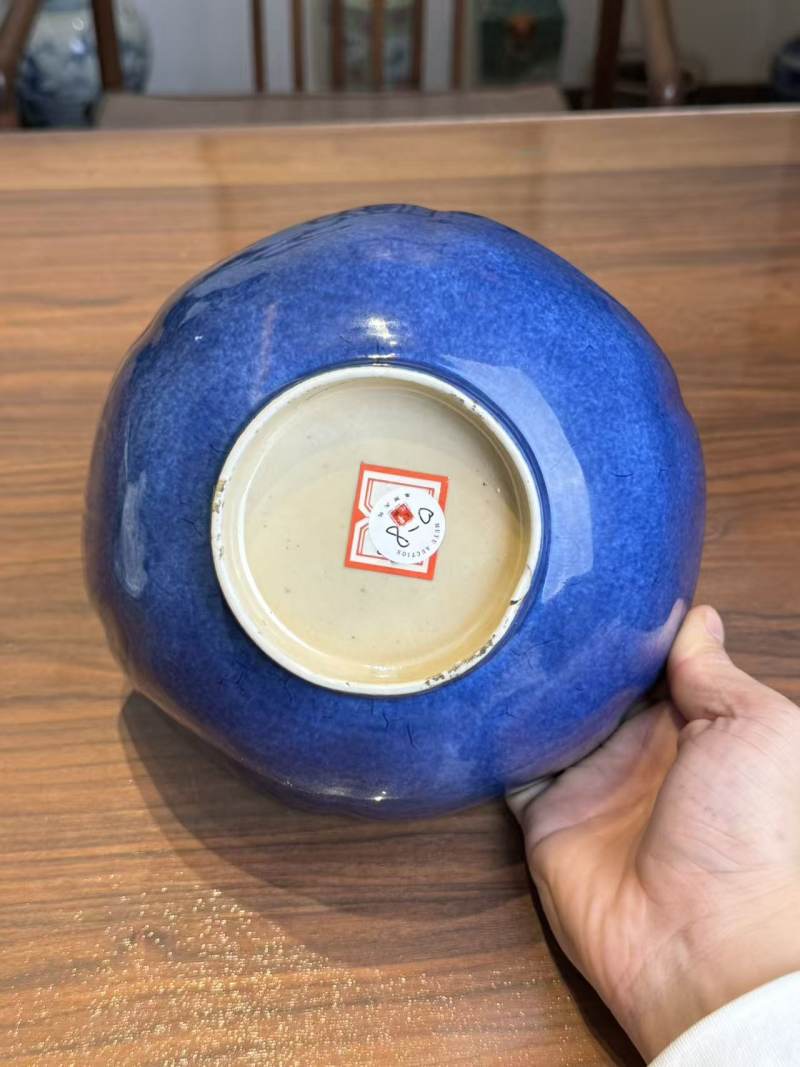 清康熙 雪花蓝釉碗 - 图10