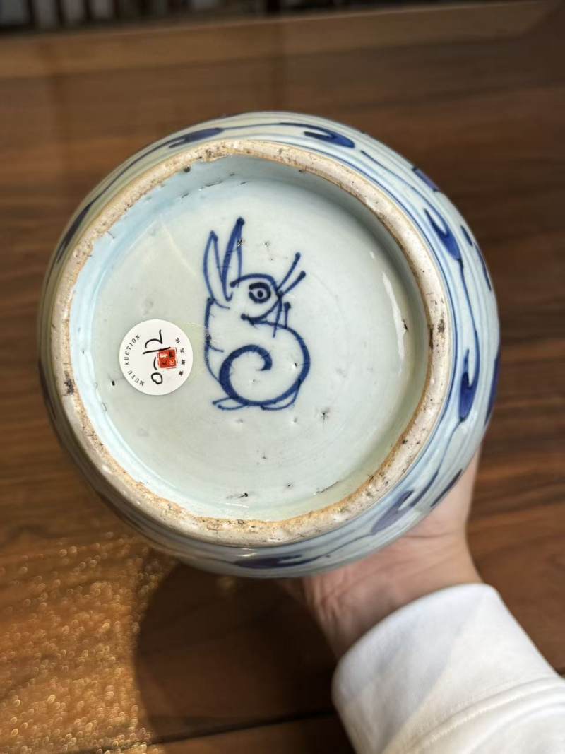 明天启 青花五子登科罐 - 图12