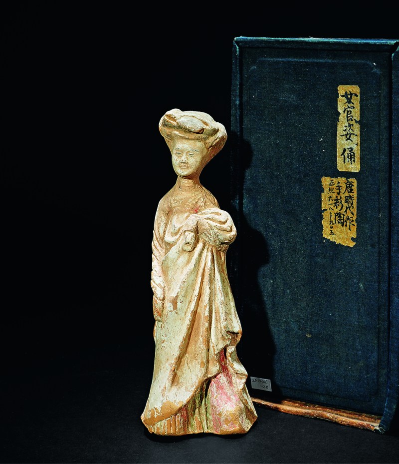 清 瓷塑仕女摆件 - 图1