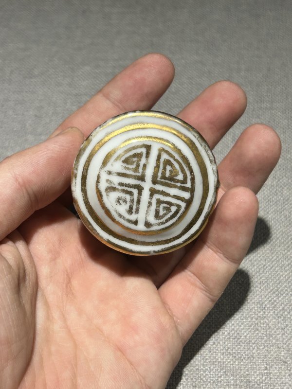 晚清 唐子桢浅绛浣纱抄书图茶叶罐 - 图8