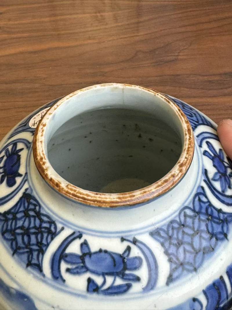 明天启 青花五子登科罐 - 图13