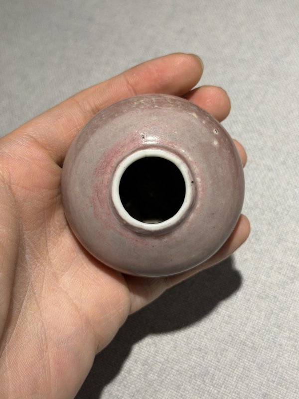 清晚期 康熙款霁红釉水盂 - 图8