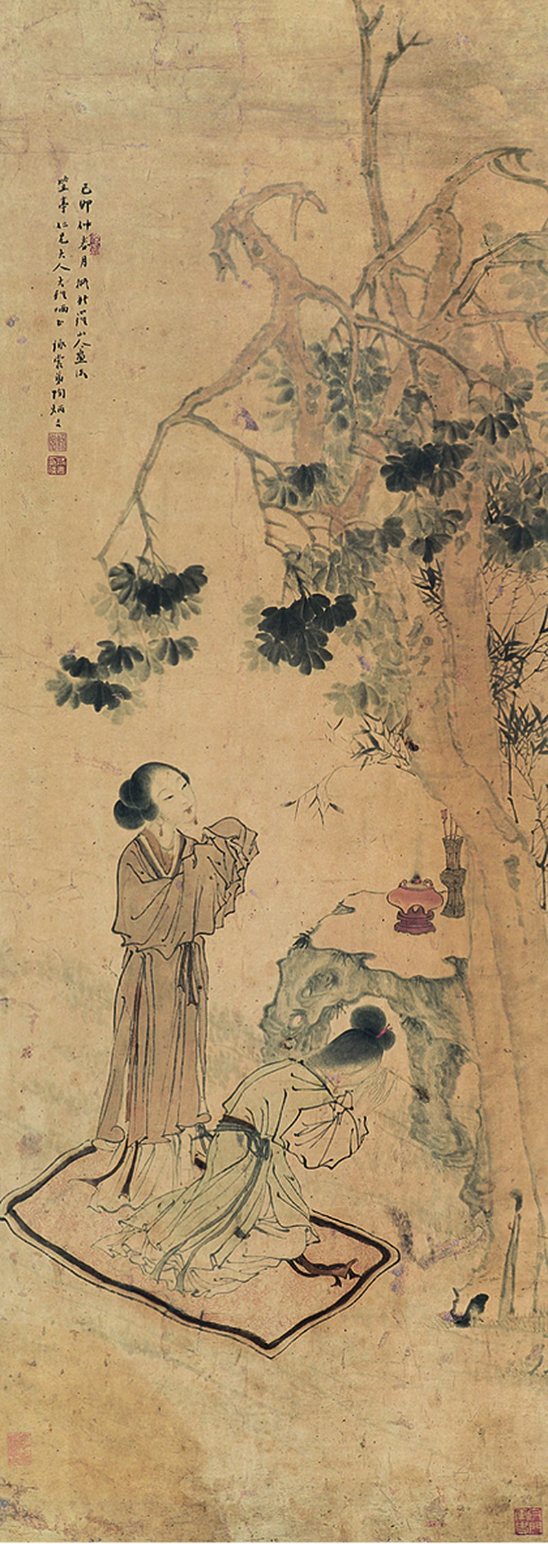 陶炳吉 仕女轴 - 图1