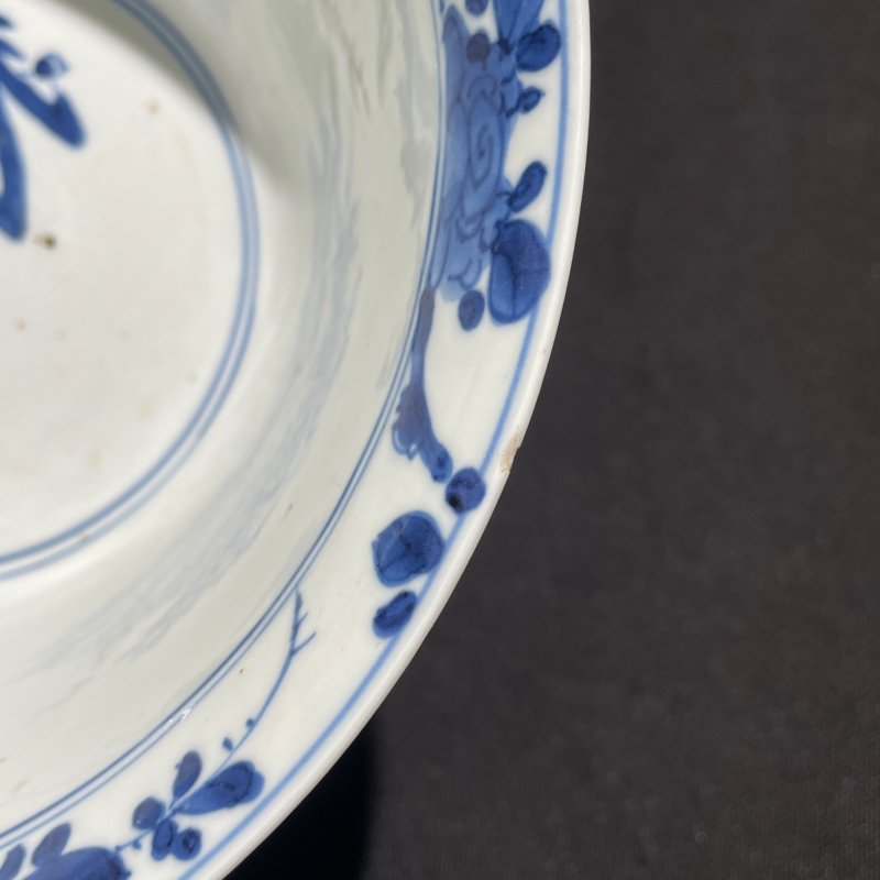 清康熙 青花锦鸡牧丹图碗 - 图10