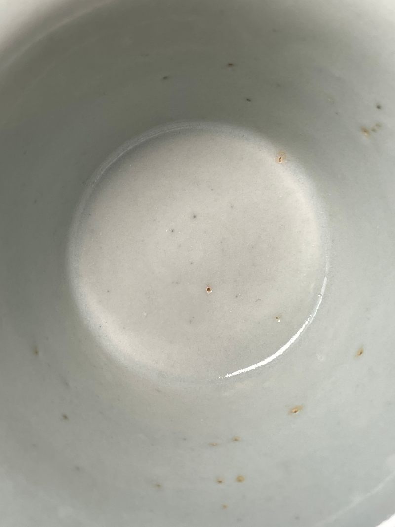 明晚期  白釉茶圆 - 图7