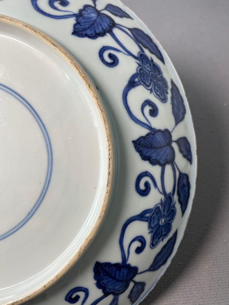 清雍正 仿宣窑青花花果纹盘 - 图16