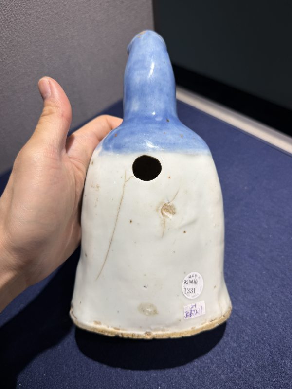 清 青花及粉彩瓷塑一组 - 图11