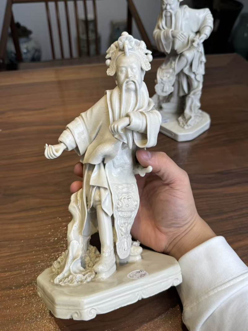清晚期 德化三英塑像一组 - 图2