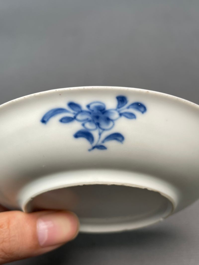清康熙 青花骏马图杯碟一套 - 图12
