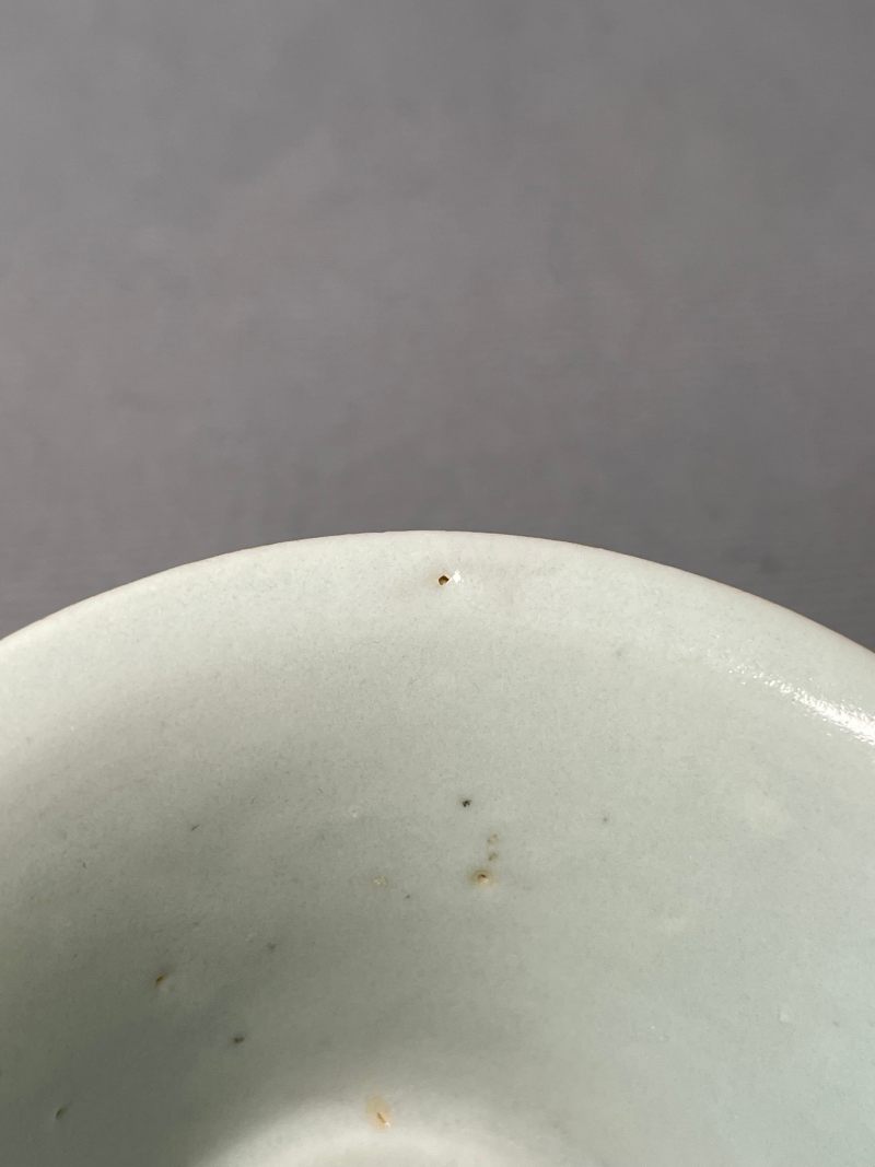 明晚期  白釉茶圆 - 图8