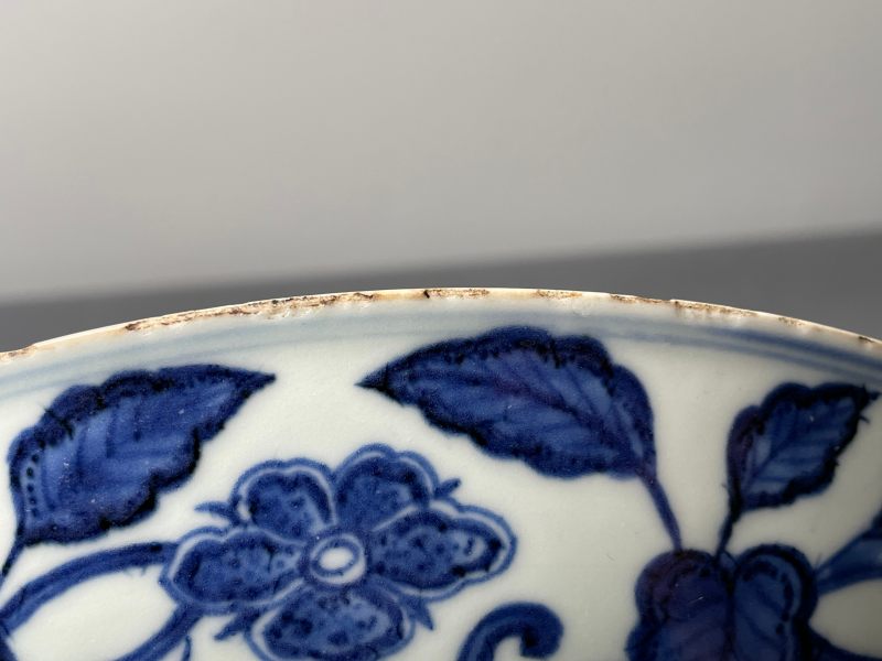 清雍正 仿宣窑青花花果纹盘 - 图26