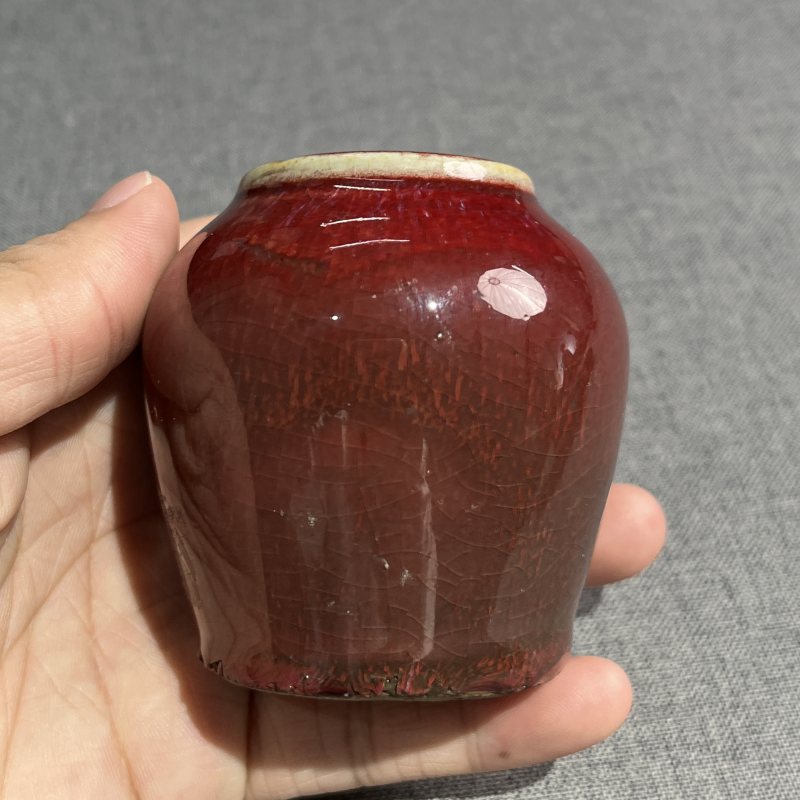 清晚期钧红釉水呈 - 图4