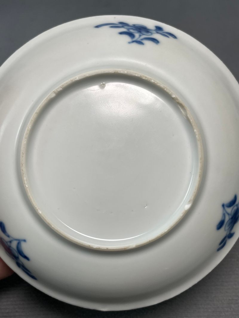 清康熙 青花骏马图杯碟一套 - 图13