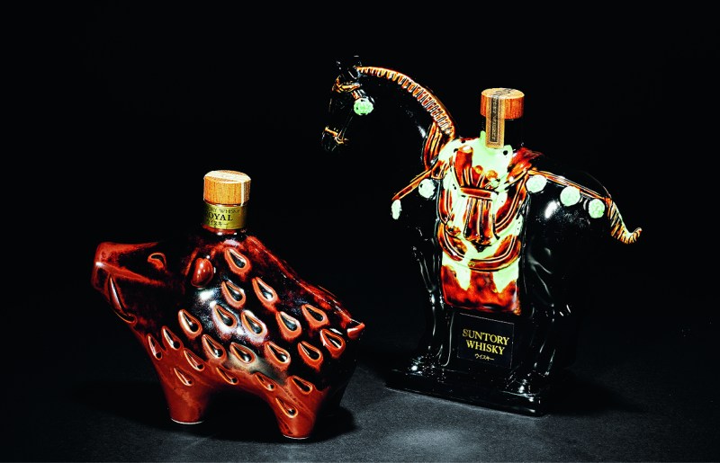近代 三得利（Royal）贺岁生肖限量版威士忌酒 二瓶 - 图1