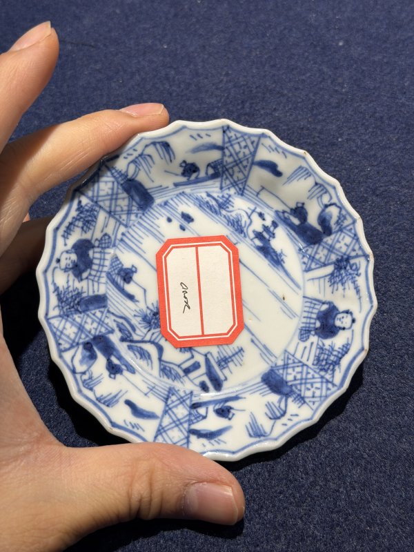 清 粉彩及青花杯、盘瓶一组十二件 - 图11