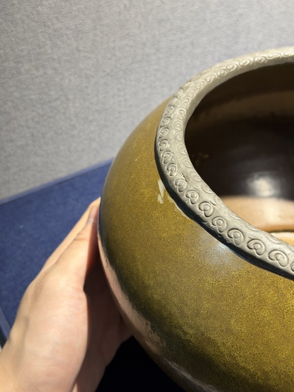 清同治 茶叶末釉荸荠瓶 - 图8